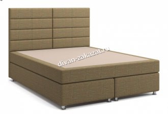 Кровать Гаванна Box Spring (с матрасом) коричневая