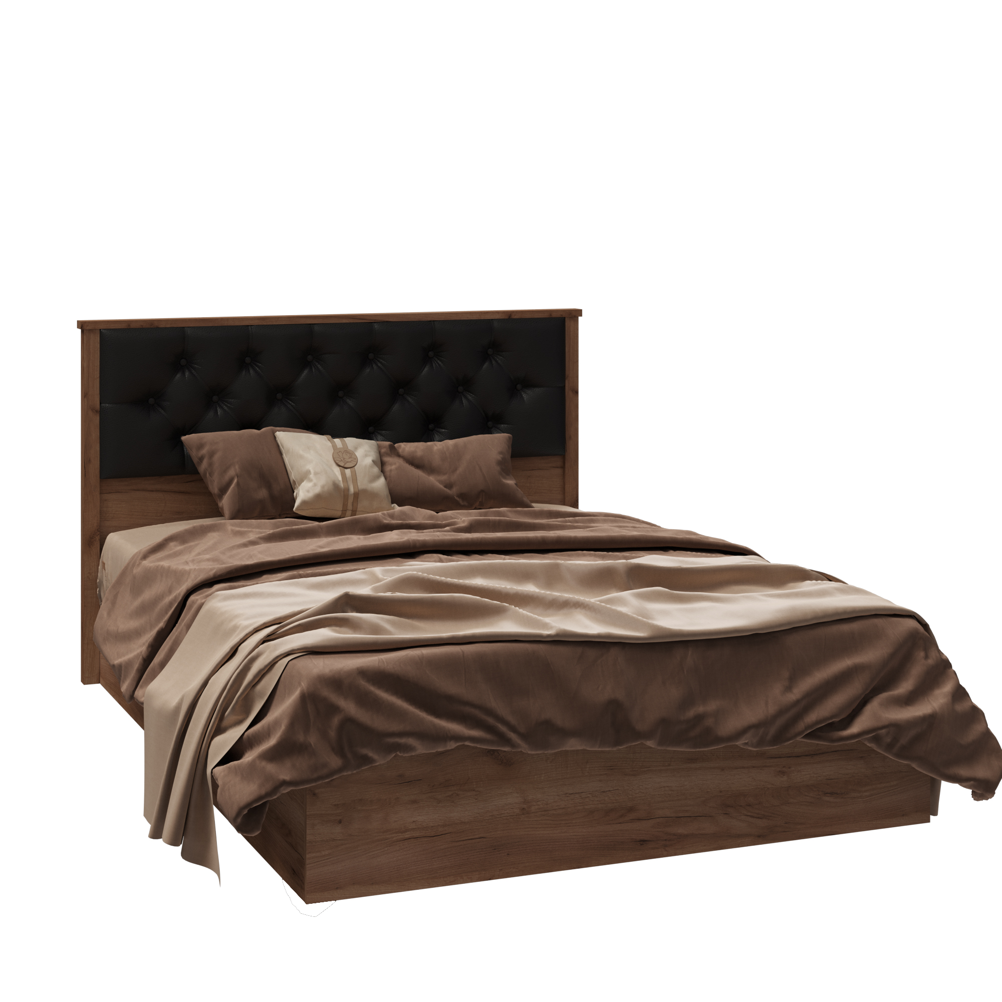 Кровать София СКР-2 дуб крафт табачный настил ЛДСП