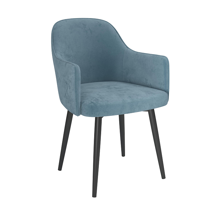 Стул Рио Т Дасти блю (опора металл чёрный)