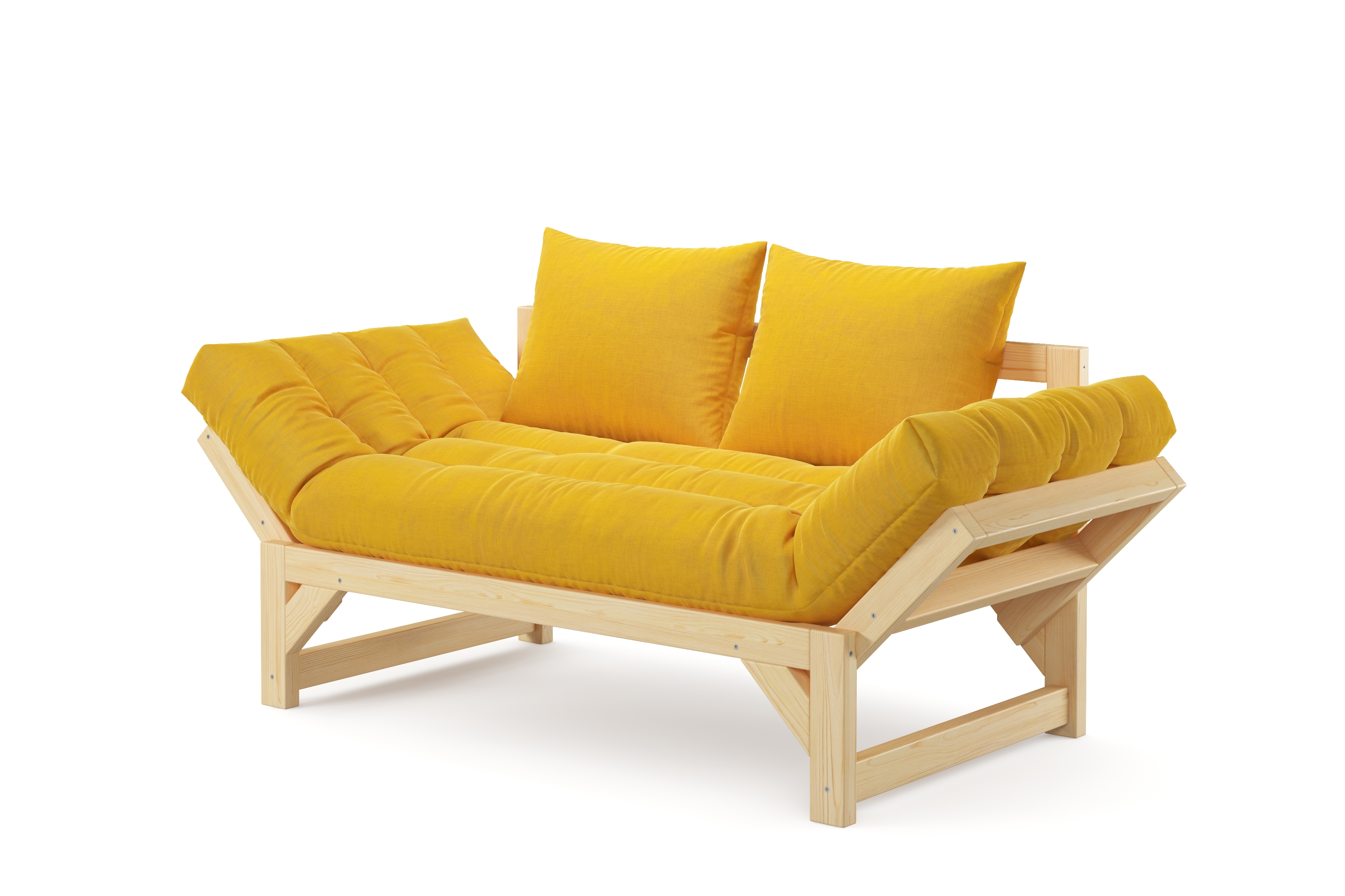 Европа-2 диван Велюр Шифт желтый