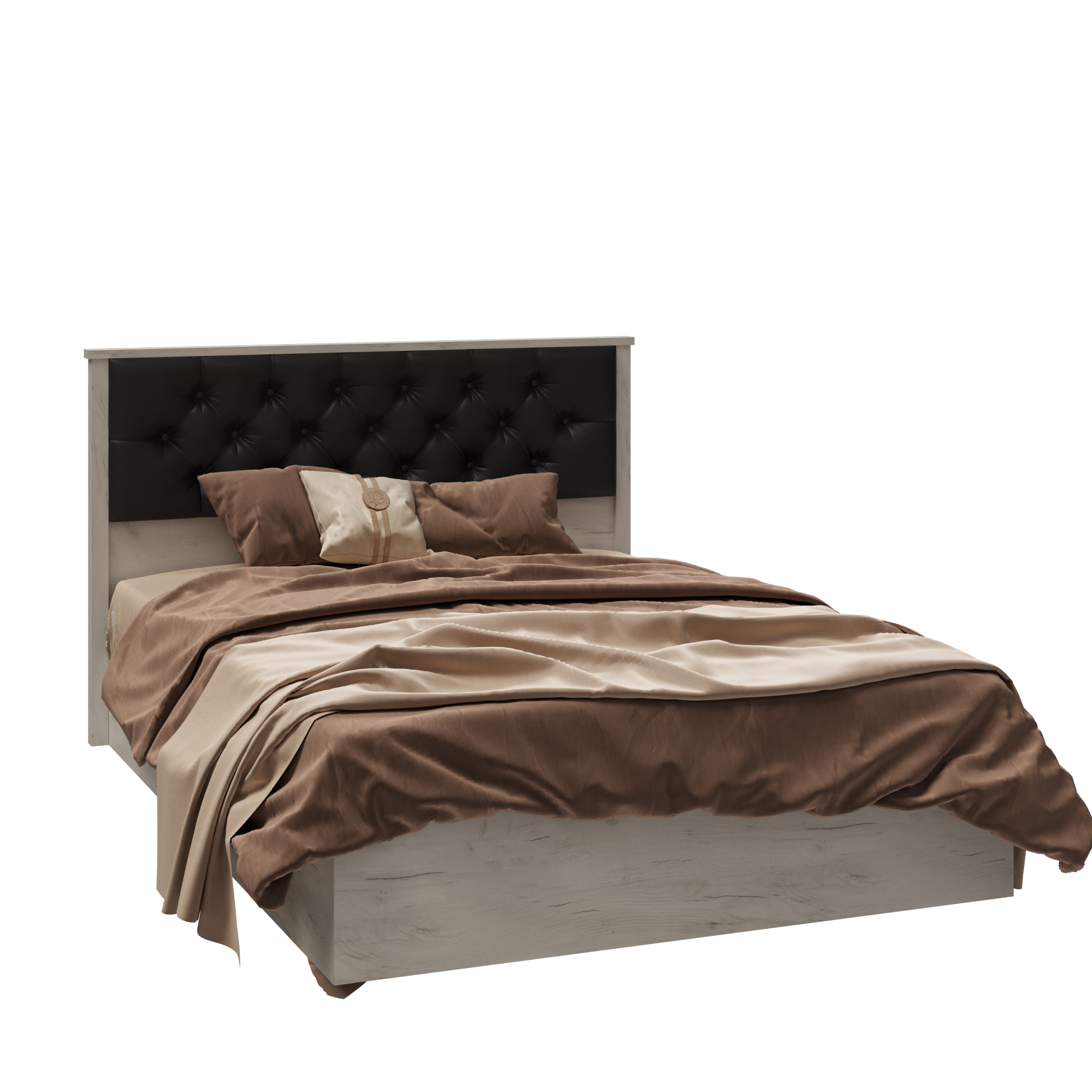 Кровать София СКР-2 дуб крафт белый настил ЛДСП