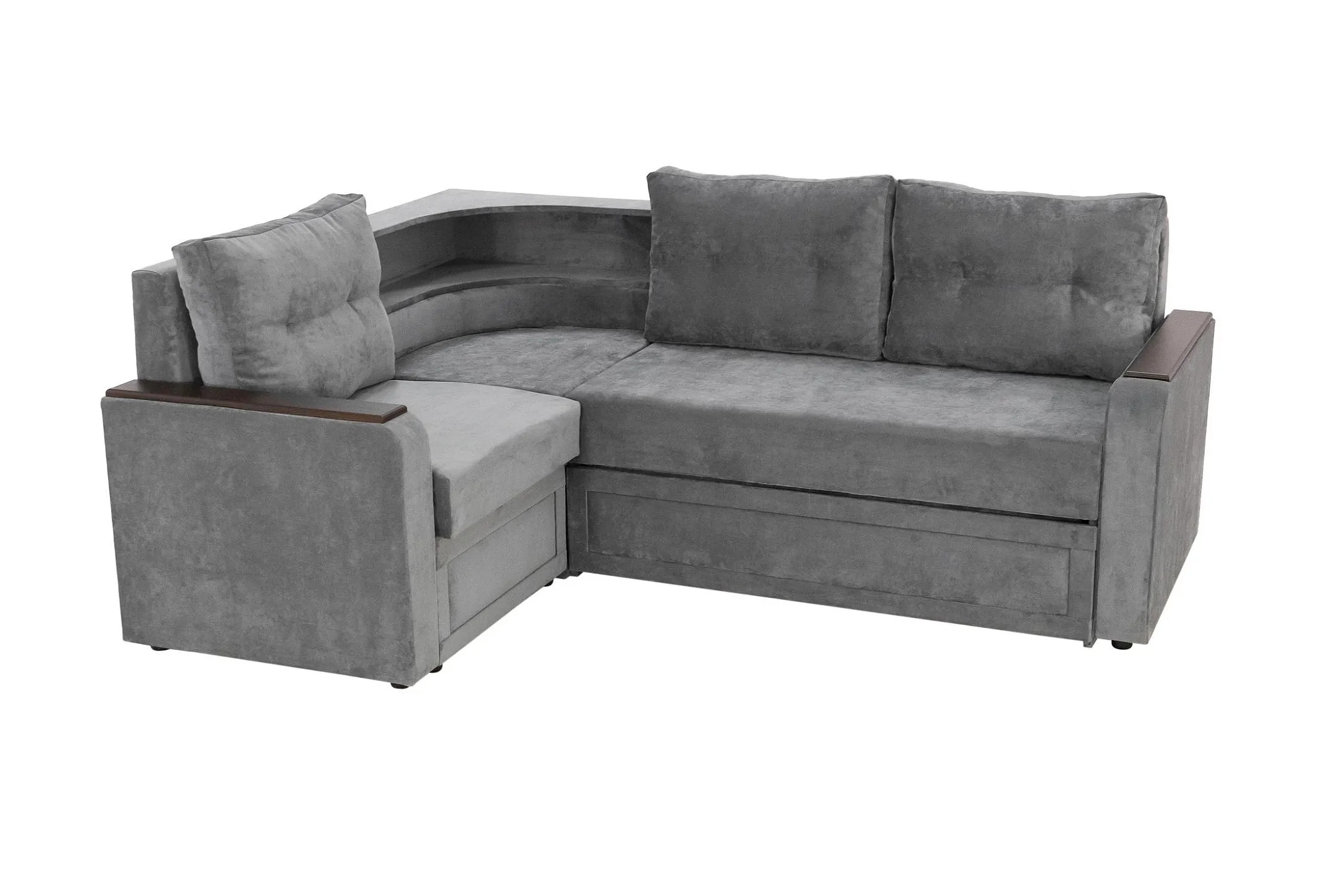 Угловой диван Бостон серый