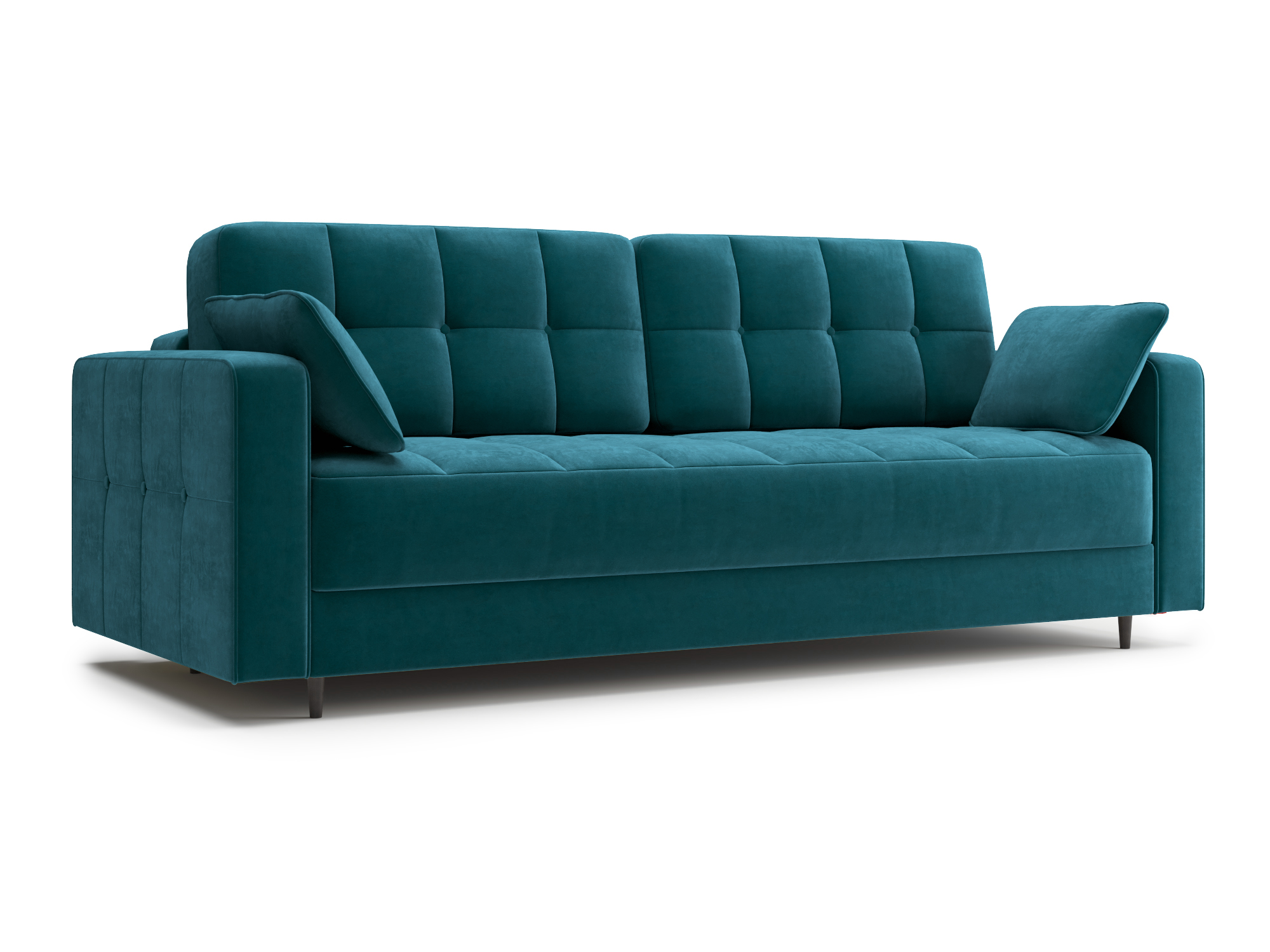 Диван-евротахта прямой Снеп Velutto-20 изумруд микровелюр