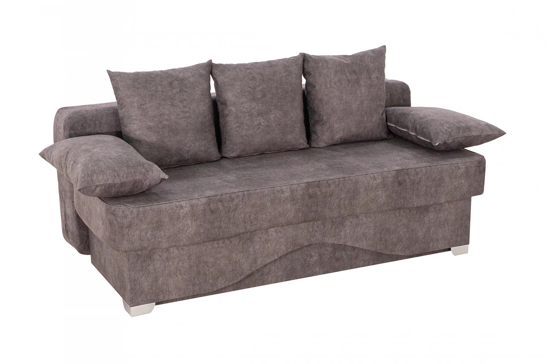 Диван-еврокнижка Евро круг замша серая