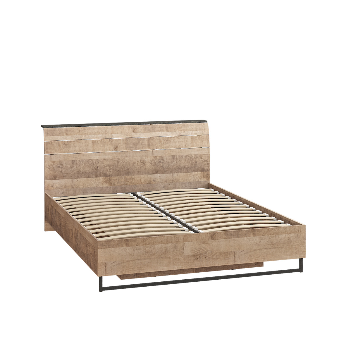 Кровать 11.34 Трувор с полкой Дуб Гранж песочный