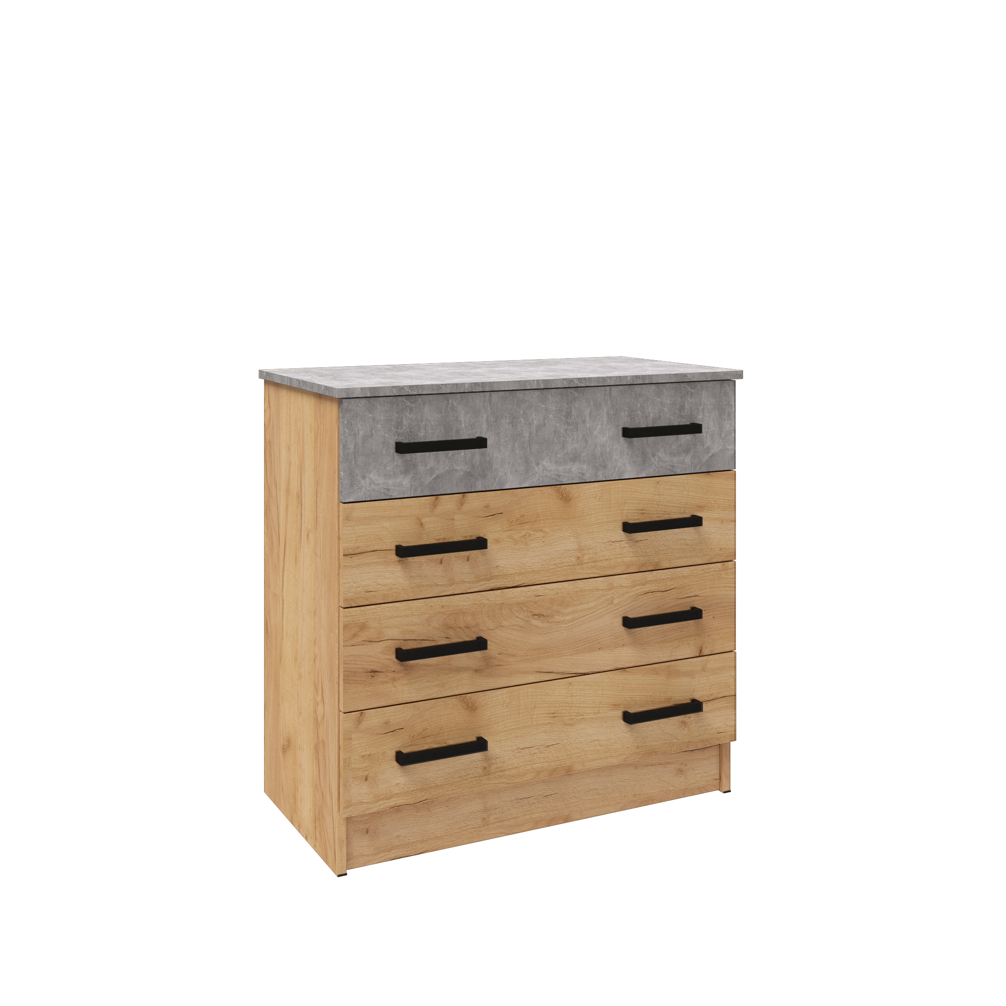 Комод Асти дуб крафт золотой