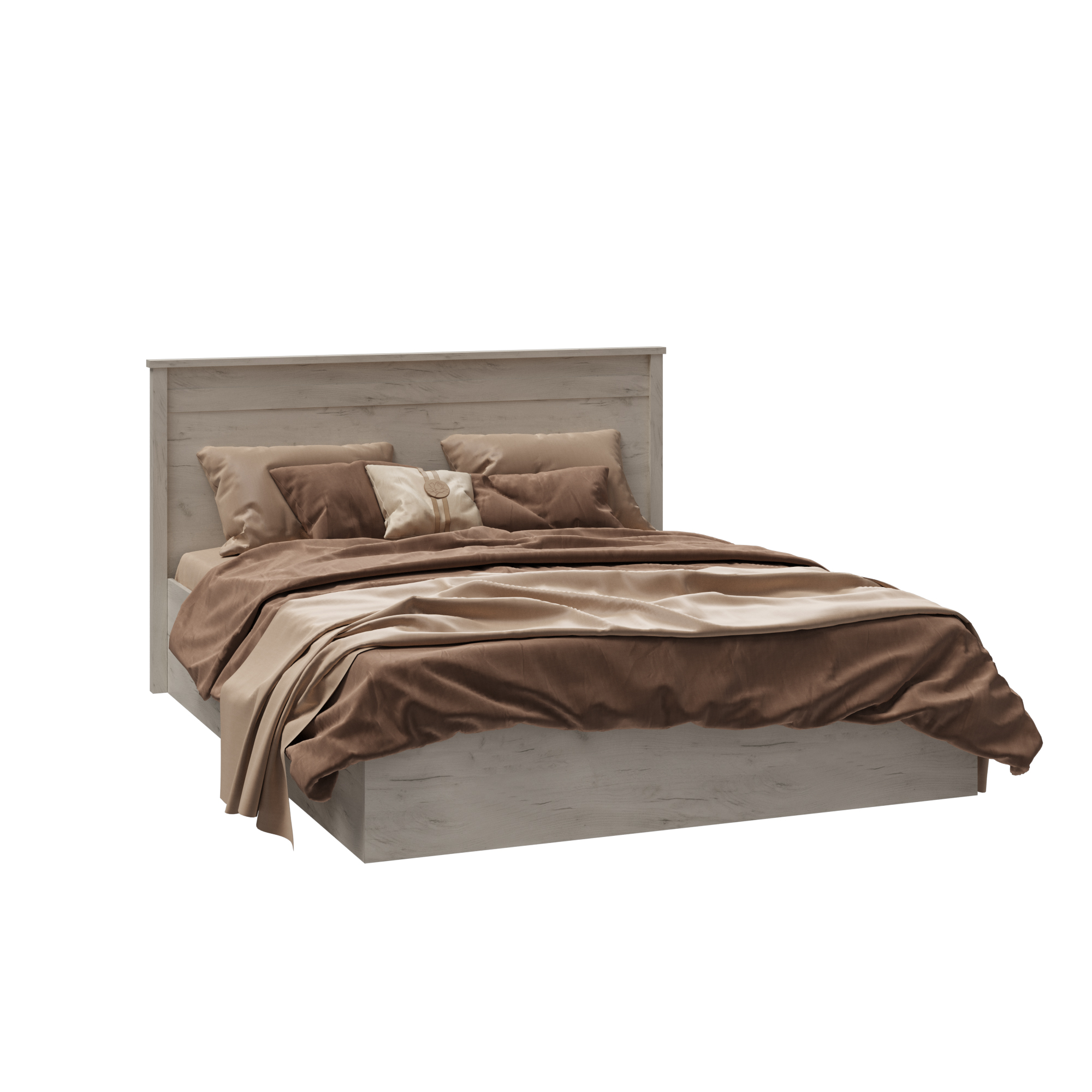 Кровать София СКР-1 дуб крафт белый настил ЛДСП