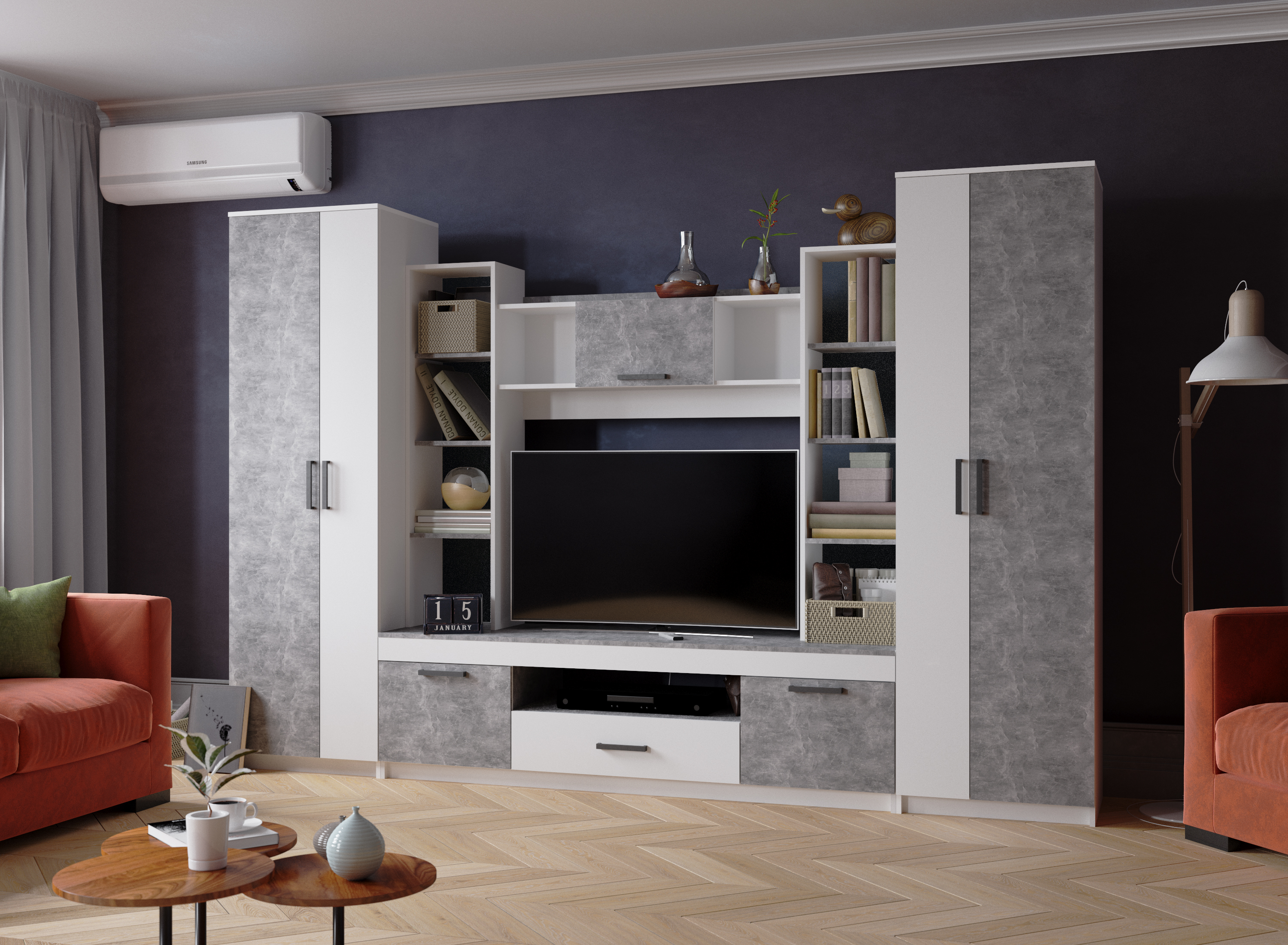 Гостиная Сидней-2 ателье светлое